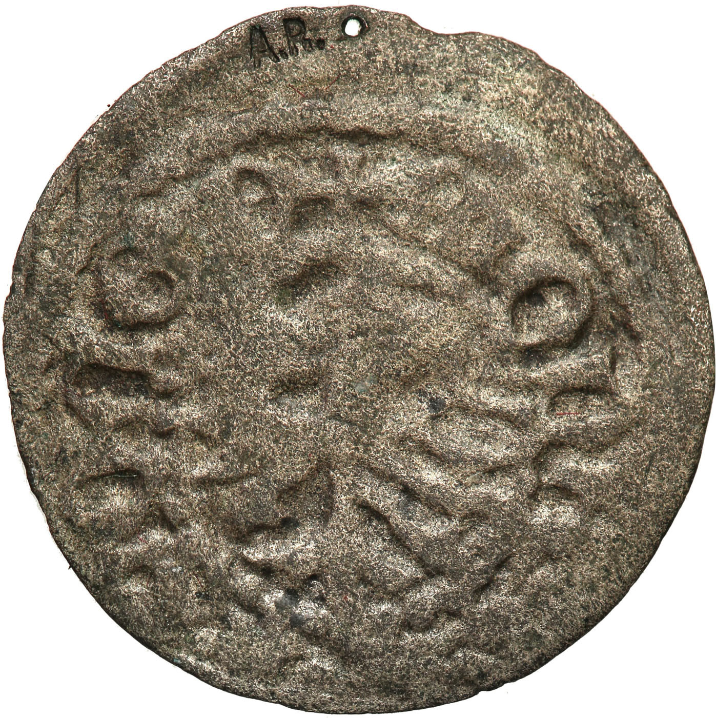Siemowit IV Mazowiecki (1374-1425). Trzeciak bez daty, Płock, RZADKOŚĆ R6 - A.R. (Antoni Ryszard)